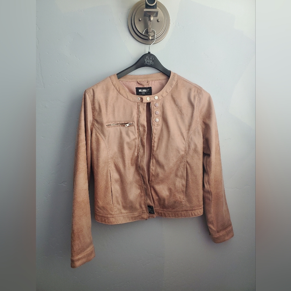 William Rast Pink Faux Suede Jacket